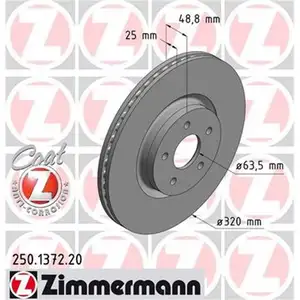 ZIMMERMANN 250.1372.20 Bremsscheiben 2 Stück FORD ZIMMERMANN 250.1372.20 Bremsscheiben 2 Stück FORD