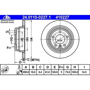 ATE 24.0110-0227.1 Bremsscheiben 2 St&uuml;ck BMW