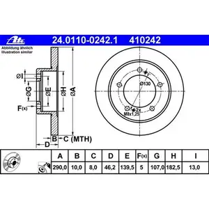 ATE 24.0110-0242.1 Bremsscheiben 2 Stück SUZUKI ATE 24.0110-0242.1 Bremsscheiben 2 Stück SUZUKI
