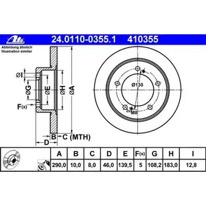 ATE 24.0110-0355.1 Bremsscheiben 2 St&uuml;ck SUZUKI