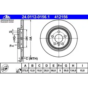 ATE 24.0112-0156.1 Bremsscheiben 2 Stück PEUGEOT ATE 24.0112-0156.1 Bremsscheiben 2 Stück PEUGEOT