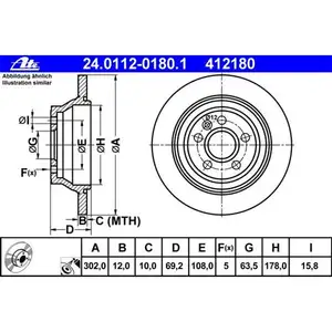 ATE 24.0112-0180.1 Bremsscheiben 2 St&uuml;ck VOLVO