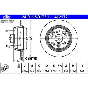 ATE 24.0112-0172.1 Bremsscheiben 2 Stück HONDA ATE 24.0112-0172.1 Bremsscheiben 2 Stück HONDA