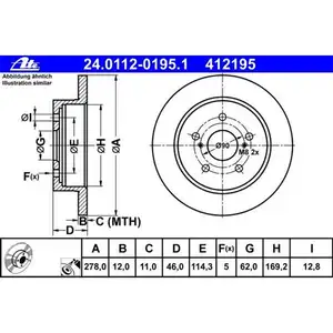 ATE 24.0112-0195.1 Bremsscheiben 2 Stück SUZUKI ATE 24.0112-0195.1 Bremsscheiben 2 Stück SUZUKI