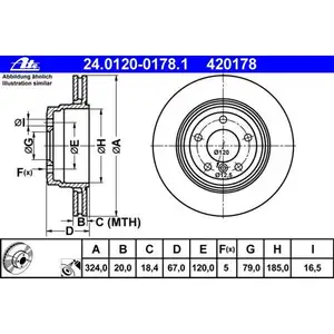 ATE 24.0120-0178.1 Bremsscheiben 2 St&uuml;ck BMW