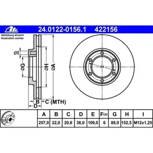 ATE 24.0122-0156.1 Bremsscheiben 2 St&uuml;ck OPEL