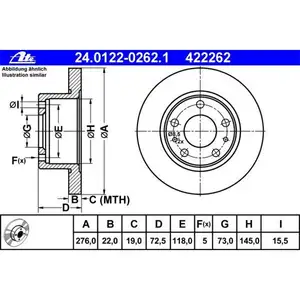 ATE 24.0122-0262.1 Bremsscheiben 2 Stück IVECO ATE 24.0122-0262.1 Bremsscheiben 2 Stück IVECO