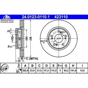 ATE 24.0123-0110.1 Bremsscheiben 2 Stück HONDA ATE 24.0123-0110.1 Bremsscheiben 2 Stück HONDA