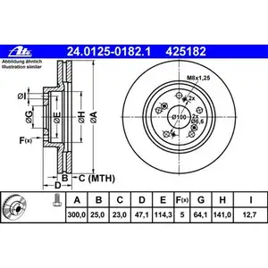 ATE 24.0125-0182.1 Bremsscheiben 2 Stück HONDA ATE 24.0125-0182.1 Bremsscheiben 2 Stück HONDA