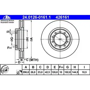 ATE 24.0126-0161.1 Bremsscheiben 2 Stück RENAULT TRUCKS ATE 24.0126-0161.1 Bremsscheiben 2 Stück RENAULT TRUCKS