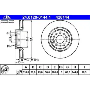 ATE 24.0128-0144.1 Bremsscheiben 2 St&uuml;ck VOLVO