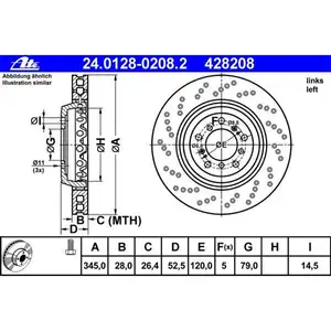 1 Set ATE Bremsscheiben für links und rechts BMW E46 M3 Z4 M 1 Set ATE Bremsscheiben für links und rechts BMW E46 M3 Z4 M