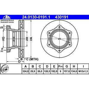 ATE 24.0130-0191.1 Bremsscheiben 2 St&uuml;ck MERCEDES-BENZ