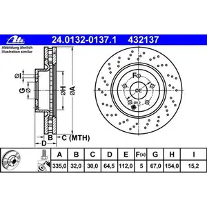 ATE 24.0132-0137.1 Bremsscheiben 2 Stück MERCEDES-BENZ ATE 24.0132-0137.1 Bremsscheiben 2 Stück MERCEDES-BENZ