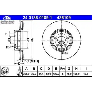 ATE 24.0136-0109.1 Bremsscheiben 2 Stück BMW ATE 24.0136-0109.1 Bremsscheiben 2 Stück BMW