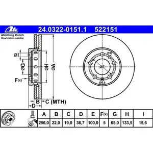 ATE 24.0322-0151.1 Power Disc Bremsscheiben 2 Stück SKODA ATE 24.0322-0151.1 Power Disc Bremsscheiben 2 Stück SKODA