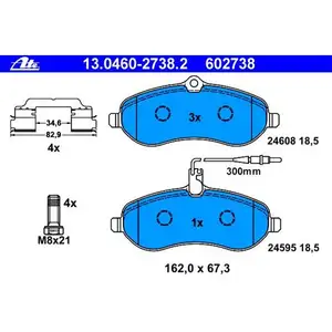 ATE 13.0460-2738.2 Belagsatz ATE 13.0460-2738.2 Belagsatz