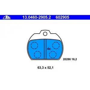 ATE 13.0460-2905.2 Belagsatz ATE 13.0460-2905.2 Belagsatz