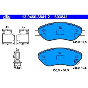 ATE 13.0460-3841.2 Belagsatz ATE 13.0460-3841.2 Belagsatz