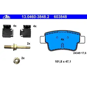 ATE 13.0460-3848.2 Belagsatz ATE 13.0460-3848.2 Belagsatz