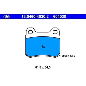 ATE Bremsenset Scheiben 258 mm Bremsbeläge Warnkontakte hinten Mercedes W201 ATE Bremsenset Scheiben 258 mm Bremsbeläge Warnkontakte hinten Mercedes W201