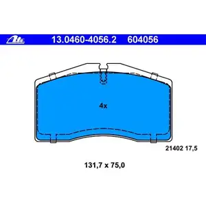 ATE 13.0460-4056.2 Belagsatz ATE 13.0460-4056.2 Belagsatz
