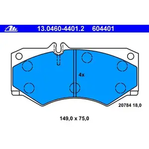 ATE 13.0460-4401.2 Belagsatz ATE 13.0460-4401.2 Belagsatz