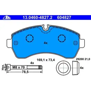 ATE 13.0460-4827.2 Belagsatz ATE 13.0460-4827.2 Belagsatz