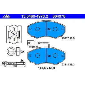 ATE 13.0460-4978.2 Belagsatz ATE 13.0460-4978.2 Belagsatz