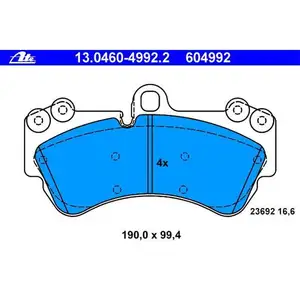 ATE Bremsenset Bremsscheiben Ø330 belüftet Bremsbeläge vorn + WK Porsche VW ATE Bremsenset Bremsscheiben Ø330 belüftet Bremsbeläge vorn + WK Porsche VW