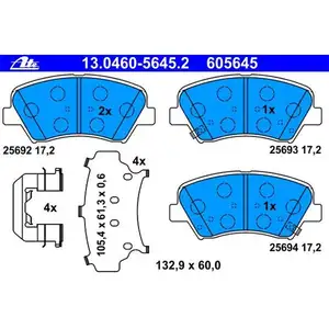 ATE Bremsenset Bremsscheiben Ø280 belüftet Beläge vorn Hyundai i30 KIA Cee´D ATE Bremsenset Bremsscheiben Ø280 belüftet Beläge vorn Hyundai i30 KIA Cee´D