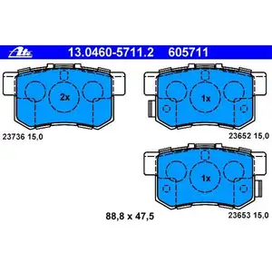 ATE 13.0460-5711.2 Belagsatz ATE 13.0460-5711.2 Belagsatz
