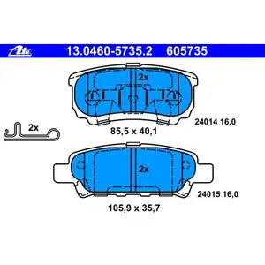ATE 13.0460-5735.2 Belagsatz ATE 13.0460-5735.2 Belagsatz