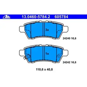 ATE 13.0460-5784.2 Belagsatz ATE 13.0460-5784.2 Belagsatz