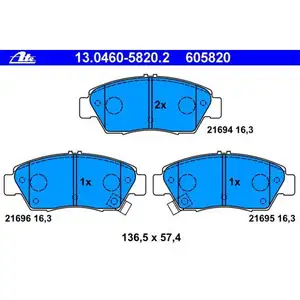 ATE 13.0460-5820.2 Belagsatz ATE 13.0460-5820.2 Belagsatz