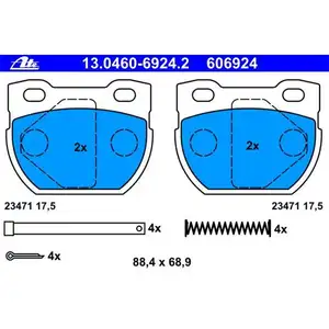 ATE 13.0460-6924.2 Belagsatz ATE 13.0460-6924.2 Belagsatz
