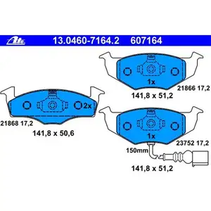 ATE Bremsenset Bremsscheiben Ø239 belüftet Bremsbeläge vorn VW Polo Skoda Fabia ATE Bremsenset Bremsscheiben Ø239 belüftet Bremsbeläge vorn VW Polo Skoda Fabia