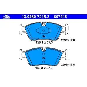 ATE Bremsenset Bremsscheiben Ø292 belüftet Bremsbeläge WK vorn BMW 3er 1er ATE Bremsenset Bremsscheiben Ø292 belüftet Bremsbeläge WK vorn BMW 3er 1er