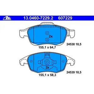 ATE 13.0460-7229.2 Belagsatz ATE 13.0460-7229.2 Belagsatz