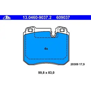 ATE 13.0460-9037.2 Belagsatz ATE 13.0460-9037.2 Belagsatz