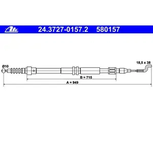 ATE 24.3727-0157.2 Bremsseil