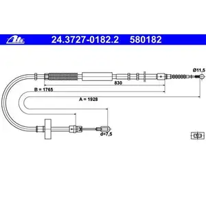 ATE 24.3727-0182.2 Bremsseil ATE 24.3727-0182.2 Bremsseil