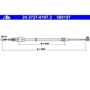 ATE 24.3727-0197.2 Bremsseil