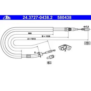 ATE 24.3727-0438.2 Bremsseil