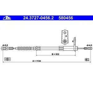 ATE 24.3727-0456.2 Bremsseil