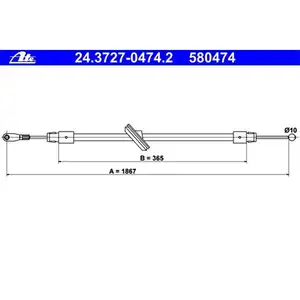 ATE 24.3727-0474.2 Bremsseil