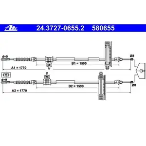 ATE 24.3727-0655.2 Bremsseil