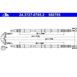 ATE 24.3727-0785.2 Bremsseil ATE 24.3727-0785.2 Bremsseil