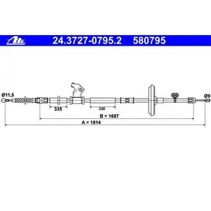 ATE 24.3727-0795.2 Bremsseil
