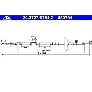 ATE 24.3727-0794.2 Bremsseil ATE 24.3727-0794.2 Bremsseil